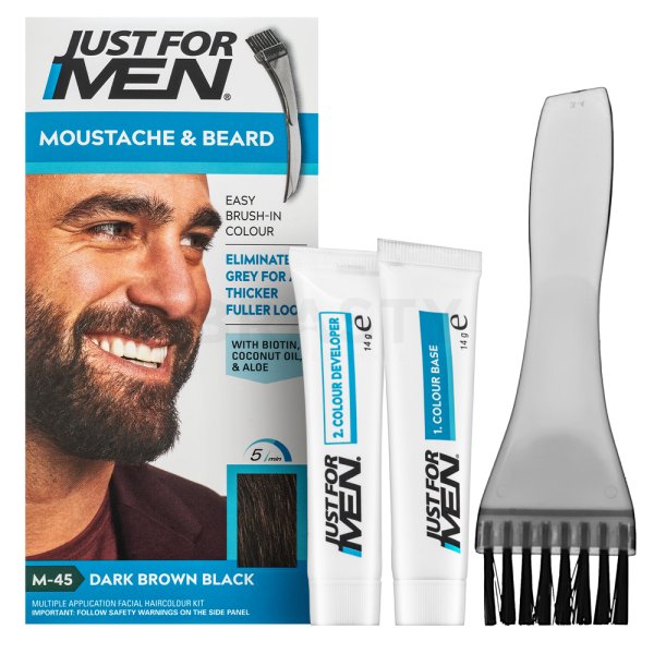 Just For Men Moustache & Beard Color Bartfarbe M45 Dark Brown Black