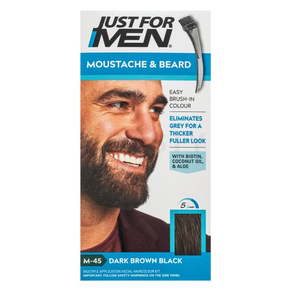 Just For Men Moustache & Beard Color Bartfarbe M45 Dark Brown Black
