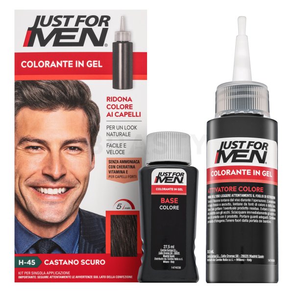 Just For Men Gel Color tinta per capelli per uomini H45 Dark Brown Black