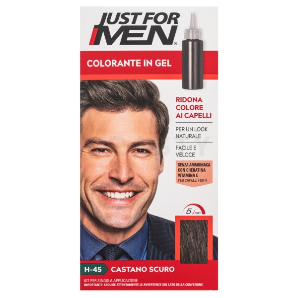 Just For Men Gel Color tinta per capelli per uomini H45 Dark Brown Black