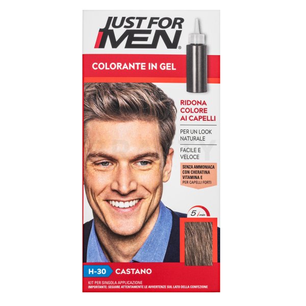 Just For Men Gel Color Haarfarbe für Männer H30 Light Medium Brown