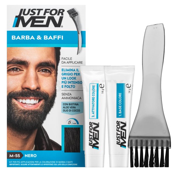 Just For Men Moustache & Beard Color baard kleur M55 Black