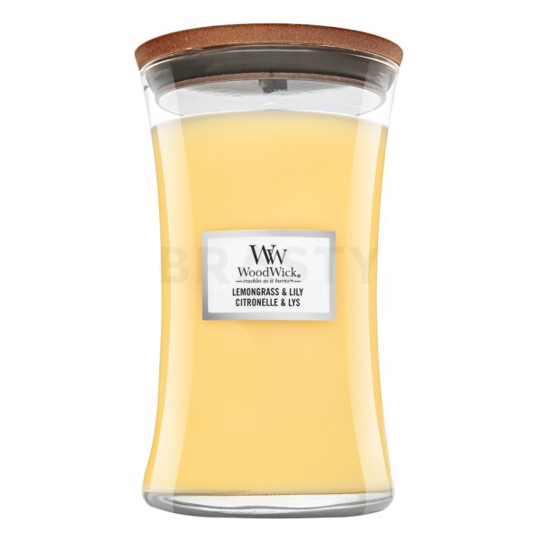 Woodwick Lemongrass & Lily vonná svíčka 610 g