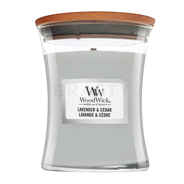 Woodwick Lavender & Cedar świeca zapachowa 275 g