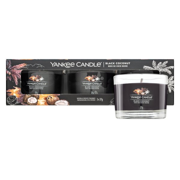 Yankee Candle Black Coconut 3 x 37 g