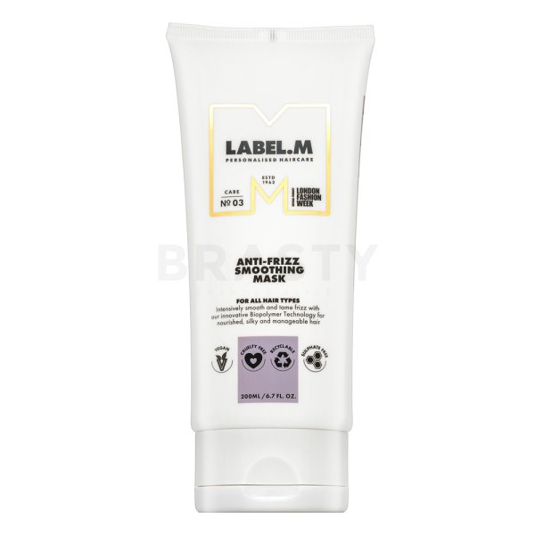 Label.M Anti-Frizz Smoothing Mask maschera levigante contro l'effetto crespo 200 ml