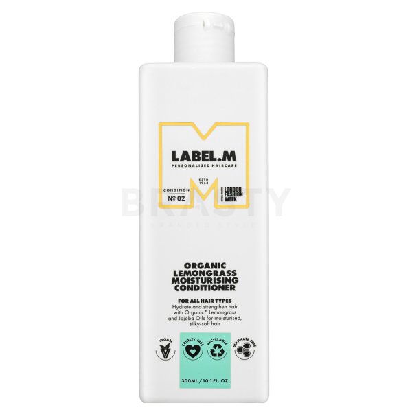 Label.M Organic Lemongrass Moisturising Conditioner Acondicionador Para hidratar el cabello 300 ml