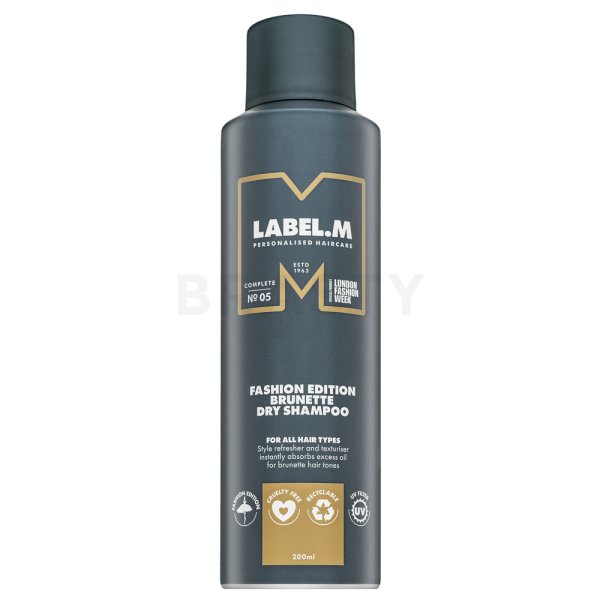 Label.M Fashion Edition Brunette Dry Shampoo сух шампоан за кафява коса 200 ml