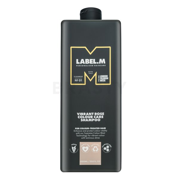 Label.M Vibrant Rose Colour Care Shampoo szampon ochronny do włosów farbowanych 1000 ml