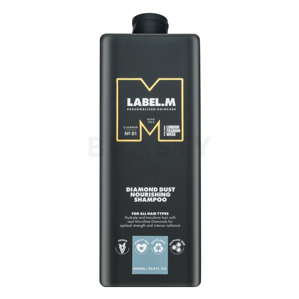 Label.M Diamond Dust Nourishing Shampoo Šampon za mehke in sijoče lase 1000 ml