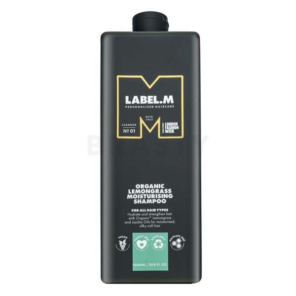 Label.M Organic Lemongrass Moisturising Shampoo șampon pentru hidratarea părului 1000 ml