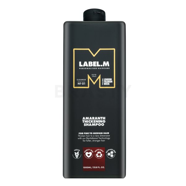 Label.M Amaranth Thickening Shampoo укрепващ шампоан За обем на косата 1000 ml