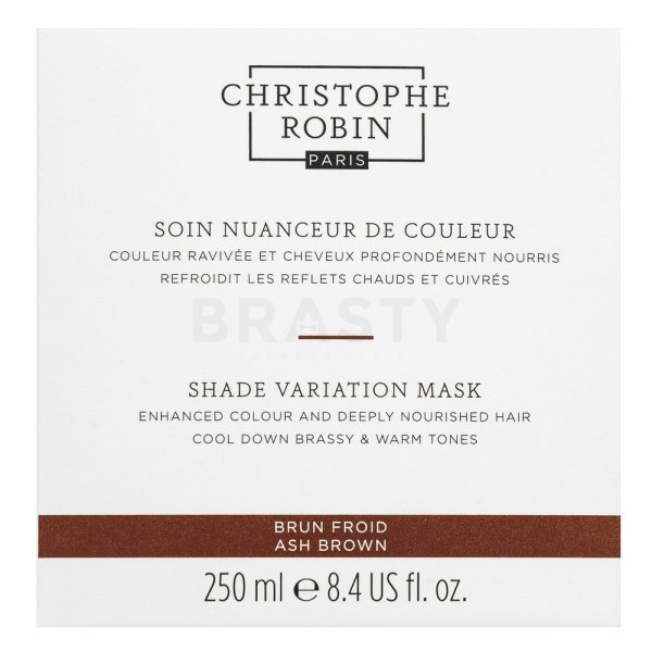 Christophe Robin Shade Variation Mask Haarmaske zur Wiederbelebung von kalten braunen Farbtönen Ash Brown 250 ml