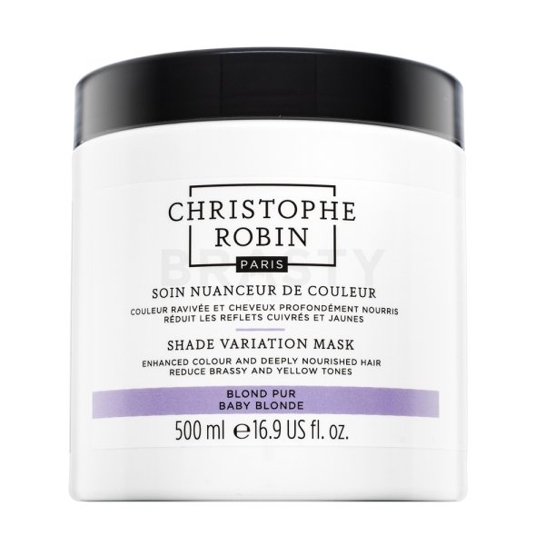 Christophe Robin Shade Variation Mask tápláló maszk színes pigmentekkel szőke hajra Baby Blonde 500 ml