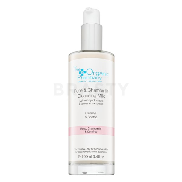 The Organic Pharmacy Rose And Chamomile Cleansing Milk leche limpiadora para piel sensible 100 ml