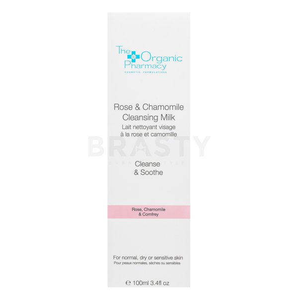 The Organic Pharmacy Rose And Chamomile Cleansing Milk lapte de curățare pentru piele sensibilă 100 ml