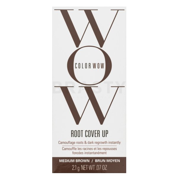 Color Wow Root Cover Up korektor za lase za sive lase in sive lase Medium Brown 2,1 g