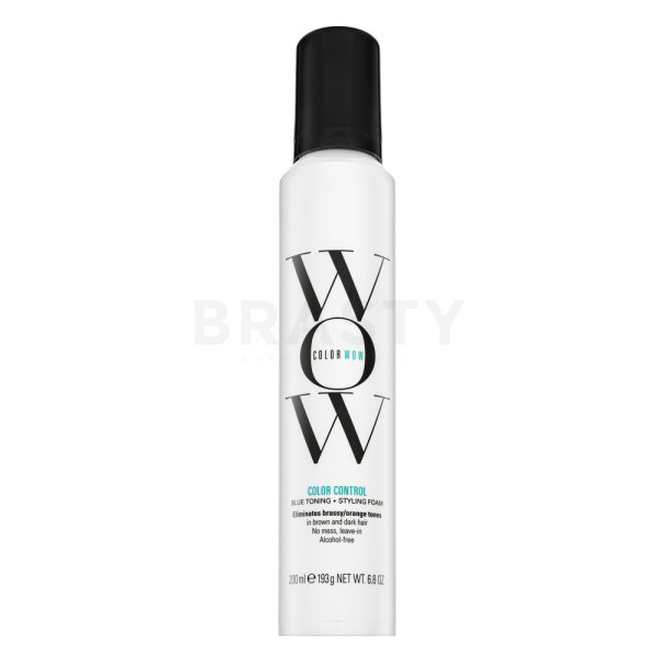 Color Wow Color Control Blue Toning + Styling Foam spuma tonica pentru neutralizarea nuanțelor nedorite 200 ml