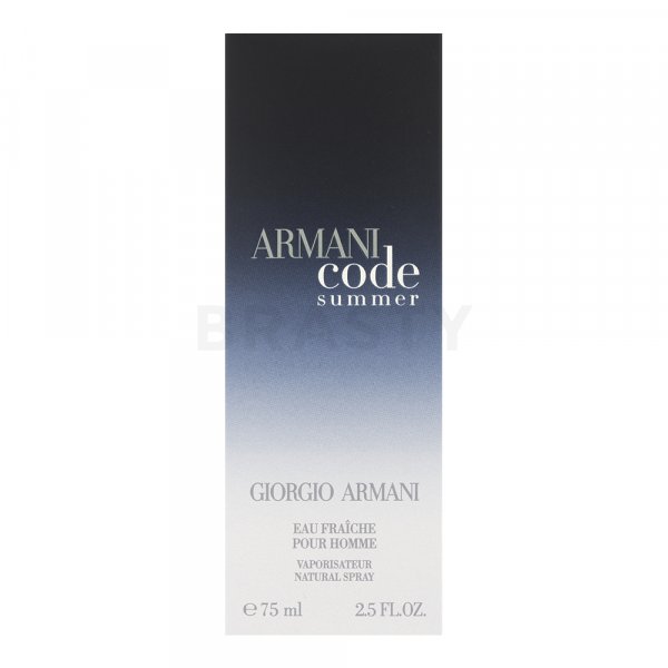 Armani (Giorgio Armani) Code Summer Pour Homme Eau Fraiche Eau de Toilette da uomo 75 ml