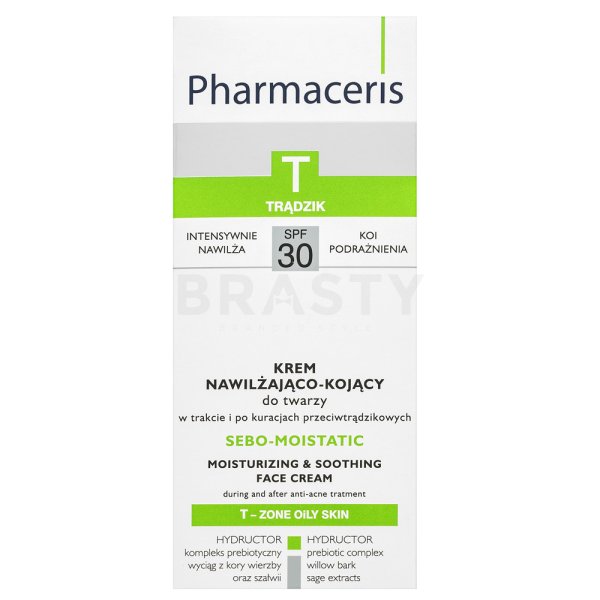 Pharmaceris T Sebo-Moistatic Moisturizing & Soothing Face Cream cremă hidratantă pentru calmarea pielii 50 ml