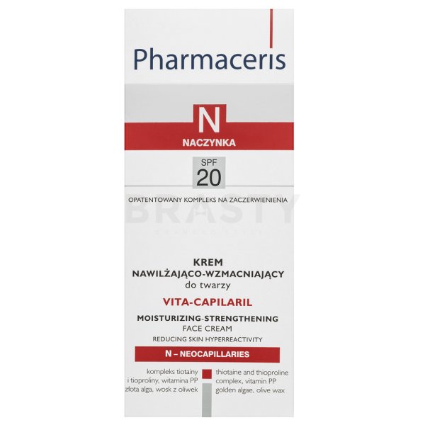 Pharmaceris N Vita-Capilaril Face Cream SPF20 vyživující krém proti zarudnutí 50 ml