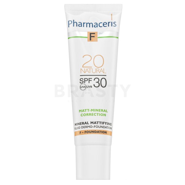 Pharmaceris F Mineral Dermo-Foundation SPF30 Natural loción embellecedora para piel unificada y sensible 30 ml