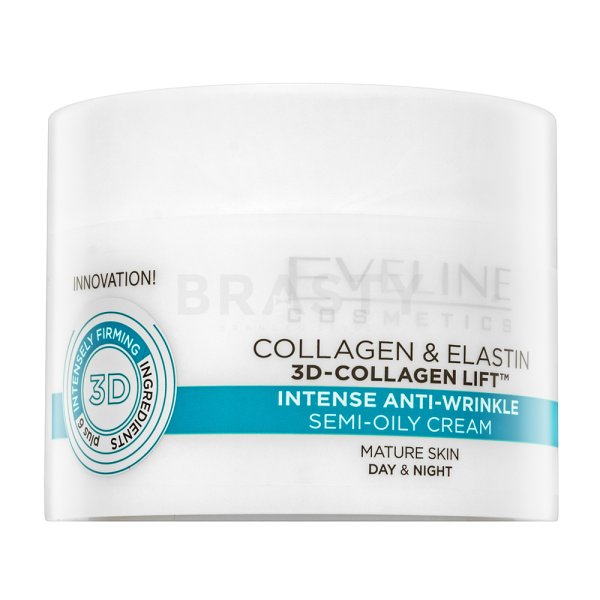 Eveline 3D Collagen Lift krema za pomlađivanje kože lica Intense Anti-Wrinkle Day & Night Cream 50 ml