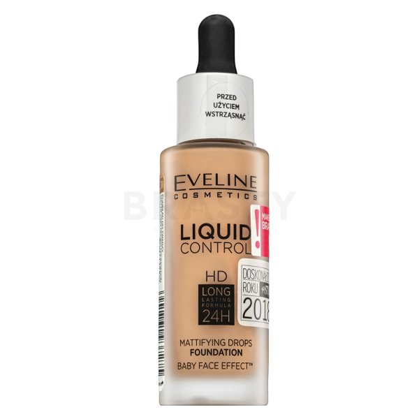 Eveline Liquid Control HD Mattifying Drops Foundation podkład 040 Warm Beige 32 ml