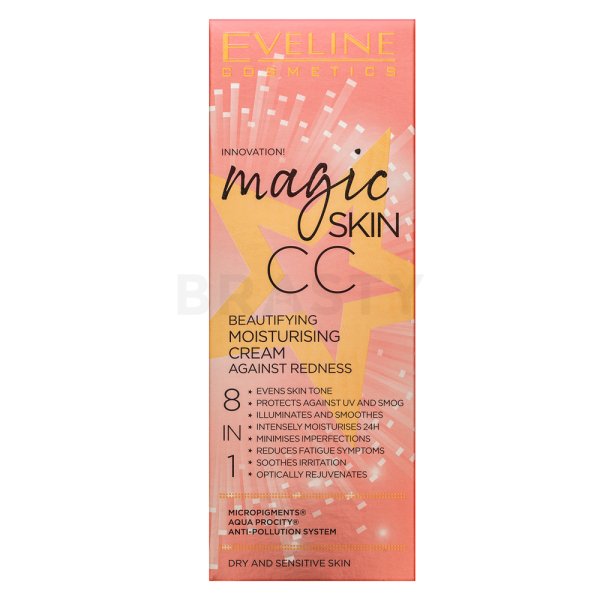 Eveline Magic Skin CC Beautifying 8 in 1 CC krém za ujednačenu i prosvijetljenu kožu 50 ml