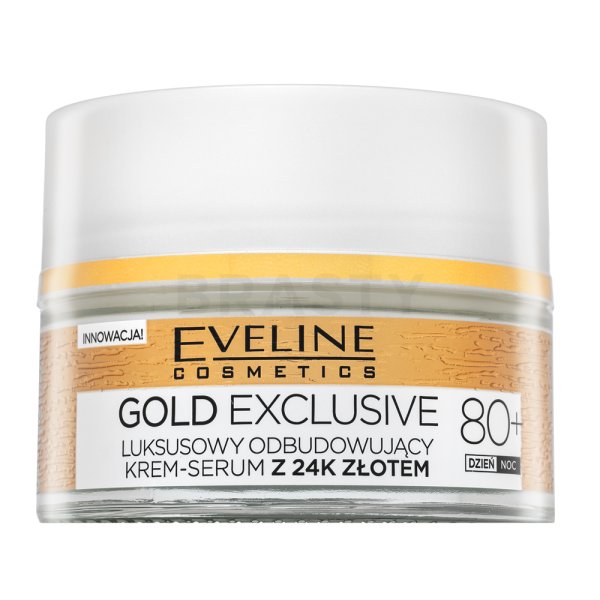 Eveline Gold Exclusive Luxurious Regenerating Cream Serum 80+ крем за лице за зряла кожа 50 ml