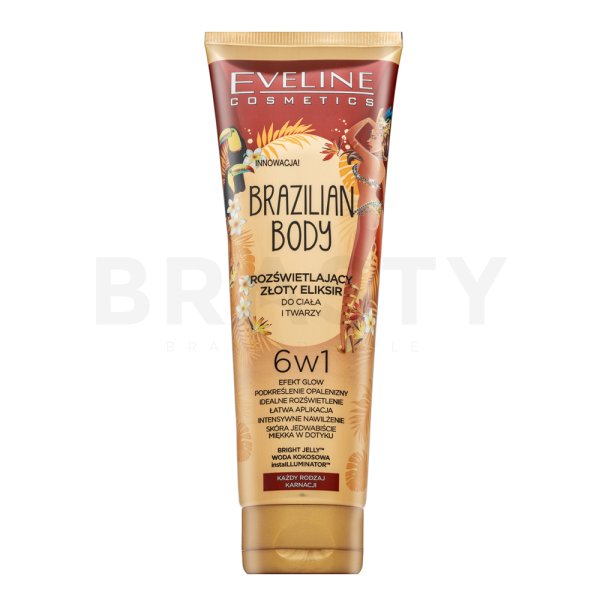 Eveline crema nutritiva Brazilian Body Toning Cream for Radiance and Hydration 100 ml