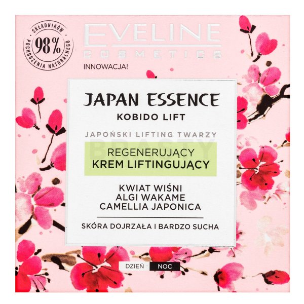 Eveline Japan Essence Regenerating & Lifting Cream crema nutritiva para piel madura 50 ml