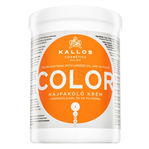 Kallos Color Hair Mask ochronna maska do włosów farbowanych i z pasemkami 1000 ml