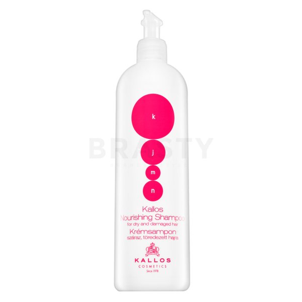 Kallos Nourishing Shampoo Pflegeshampoo für trockenes und geschädigtes Haar 500 ml