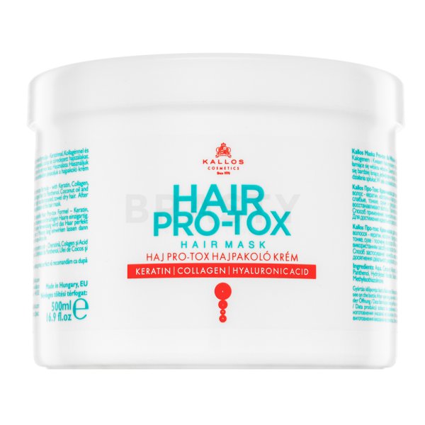 Kallos Hair Pro-Tox Hair Mask maschera nutriente con cheratina 500 ml
