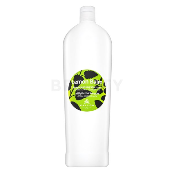 Kallos Lemon Balm Deep-Cleansing Shampoo șampon pentru curățare profundă pentru păr normal spre gras 1000 ml