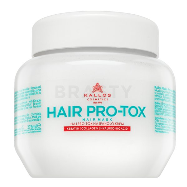 Kallos Hair Pro-Tox Hair Mask odżywcza maska z keratyną 275 ml