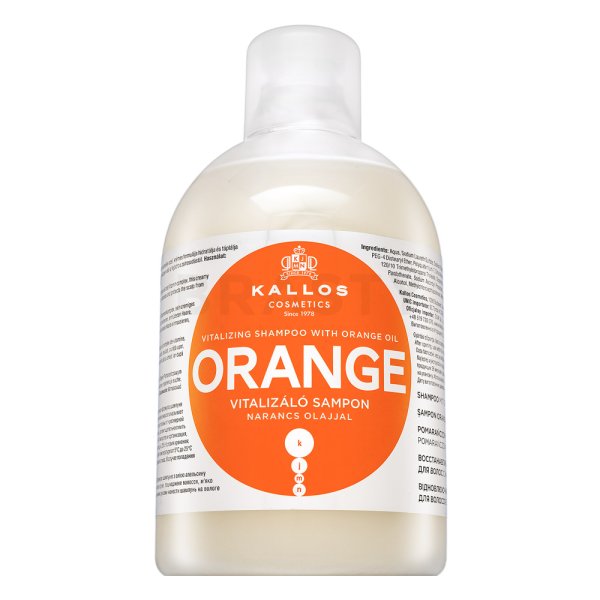 Kallos Orange Vitalizing Shampoo vyživující šampon pro všechny typy vlasů 1000 ml