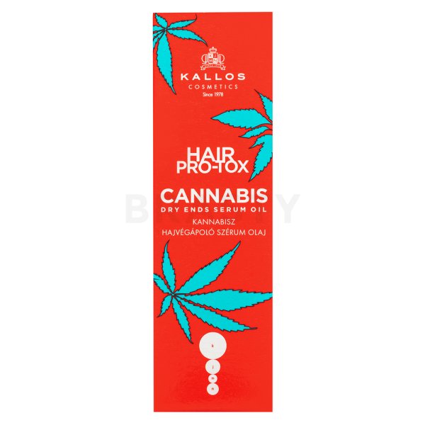Kallos Hair Pro-Tox Cannabis Dry Ends Serum serum voor het genezen van gespleten haarpunten 50 ml