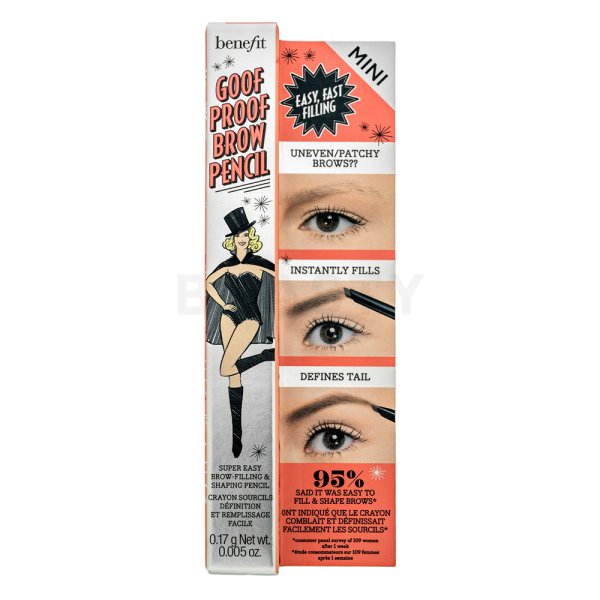 Benefit Goof Proof Mini ceruzka na obočie 3 Warm Light Brown 0,17 g