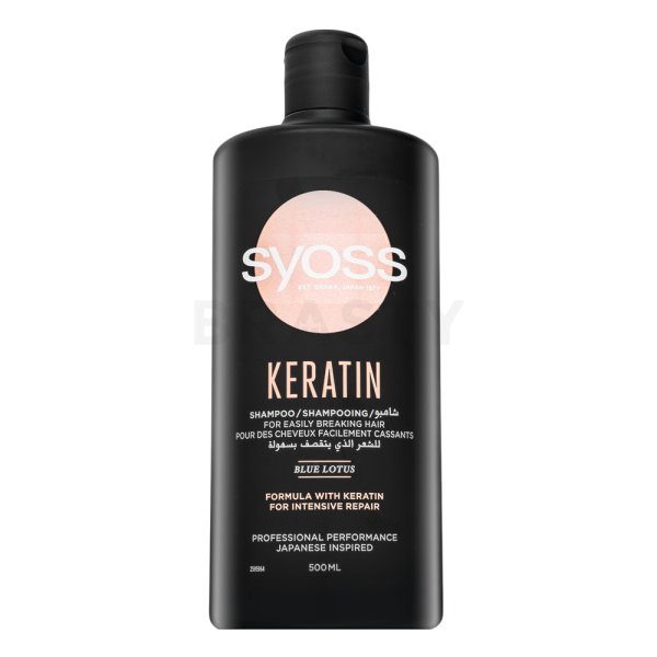 Syoss Keratin Shampoo Champú nutritivo Con queratina 500 ml