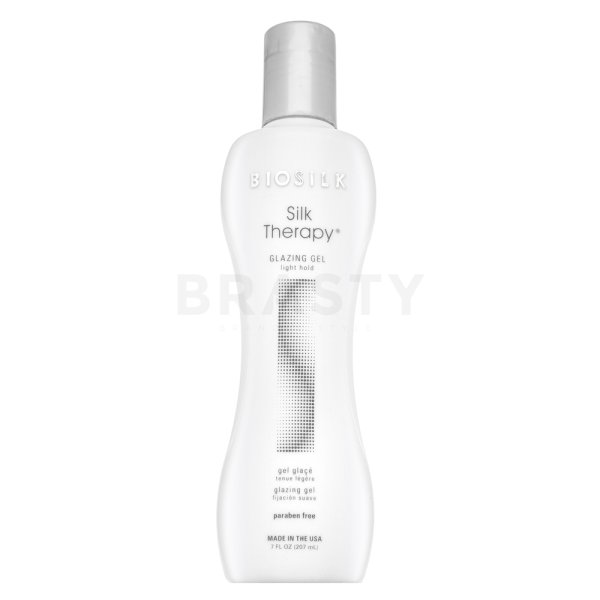 BioSilk Silk Therapy Glazing Gel hajformázó zselé könnyű fixálásért 207 ml