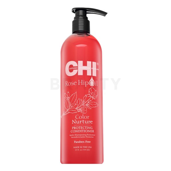 CHI Rose Hip Oil Color Nurture Protecting Conditioner tápláló kondicionáló festett és melírozott hajra 739 ml