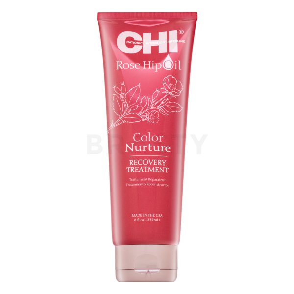 CHI Rose Hip Oil Color Nurture Recovery Treatment voedend masker voor gekleurd en gehighlight haar 237 ml