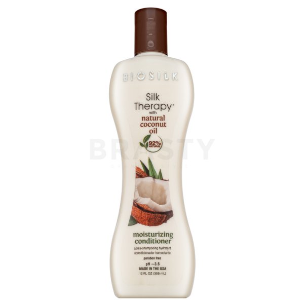 BioSilk Therapy with Natural Coconut Oil Moisturizing Conditioner kondicionér pro hydrataci vlasů 355 ml