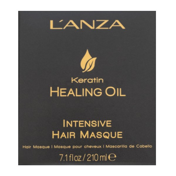 L’ANZA Keratin Healing Oil Intensive Hair Masque подхранваща маска за коса за суха и увредена коса 210 ml
