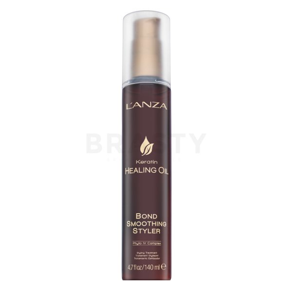 L’ANZA Keratin Healing Oil Bond Smoothing Styler bezoplachová starostlivosť pre uhladenie vlasov 140 ml
