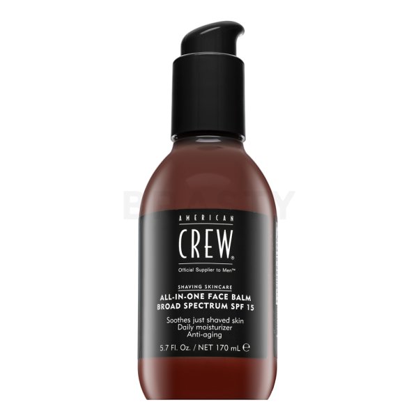 American Crew Shaving Skincare All-In-One Face Balm Broad Spectrum SPF15 soothing aftershave balm for men 170 ml