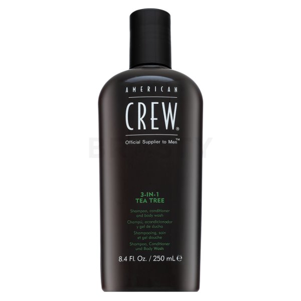 American Crew 3-in-1 Tea Tree šampon, balzam in gel za prhanje za vsakodnevno uporabo 250 ml