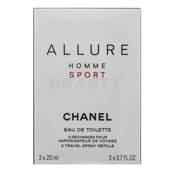 Chanel Allure Homme Sport - Refill Eau de Toilette bărbați 3 x 20 ml